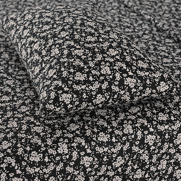 Black Chrome Floral-3pcs Cotton Punch