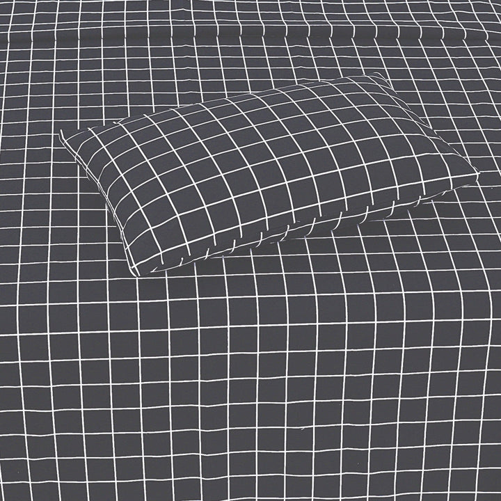 Charcoal Geometry - Cotton