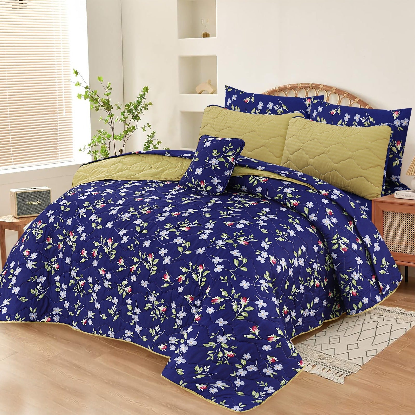 Comforter Blue - 7Pcs