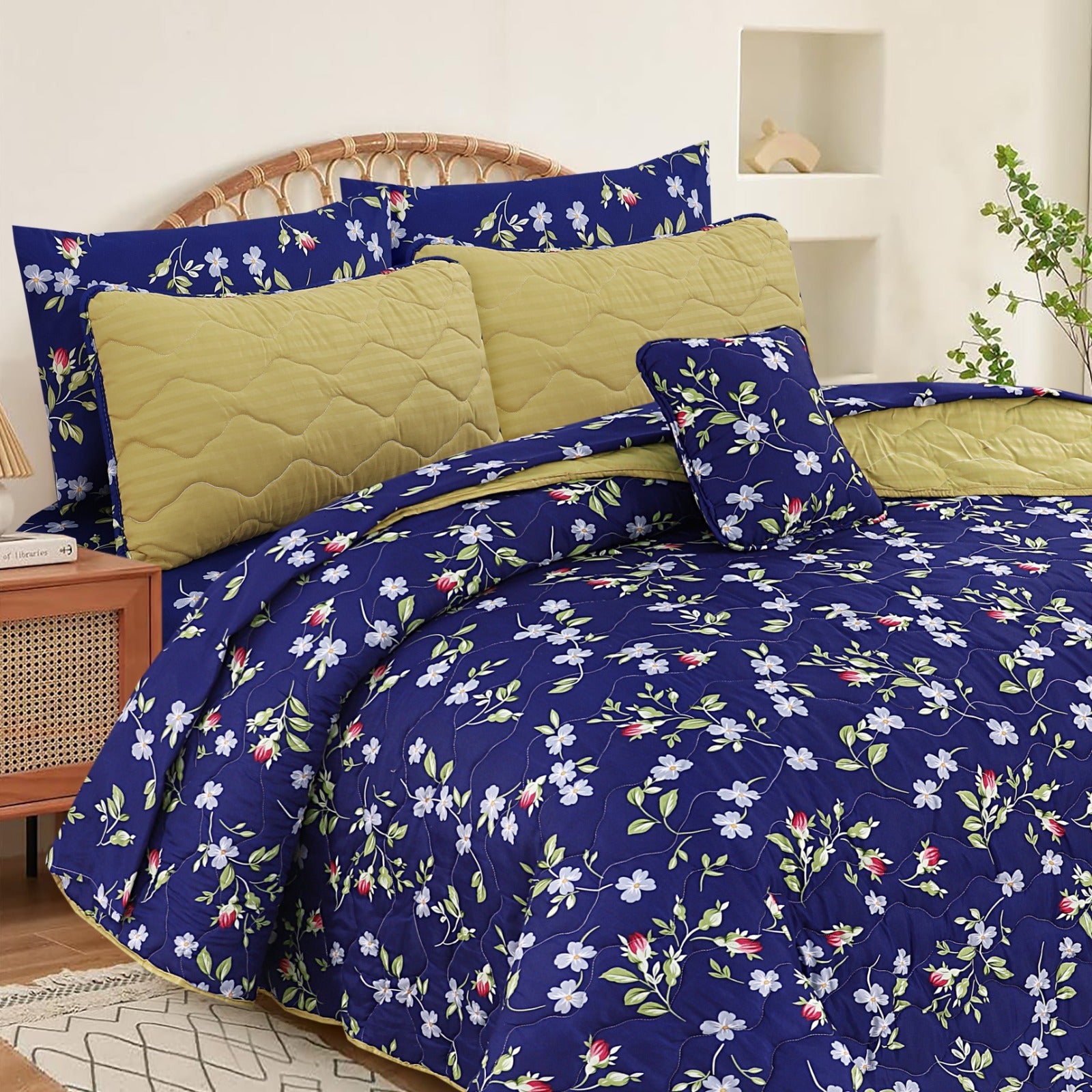Comforter Blue - 7Pcs